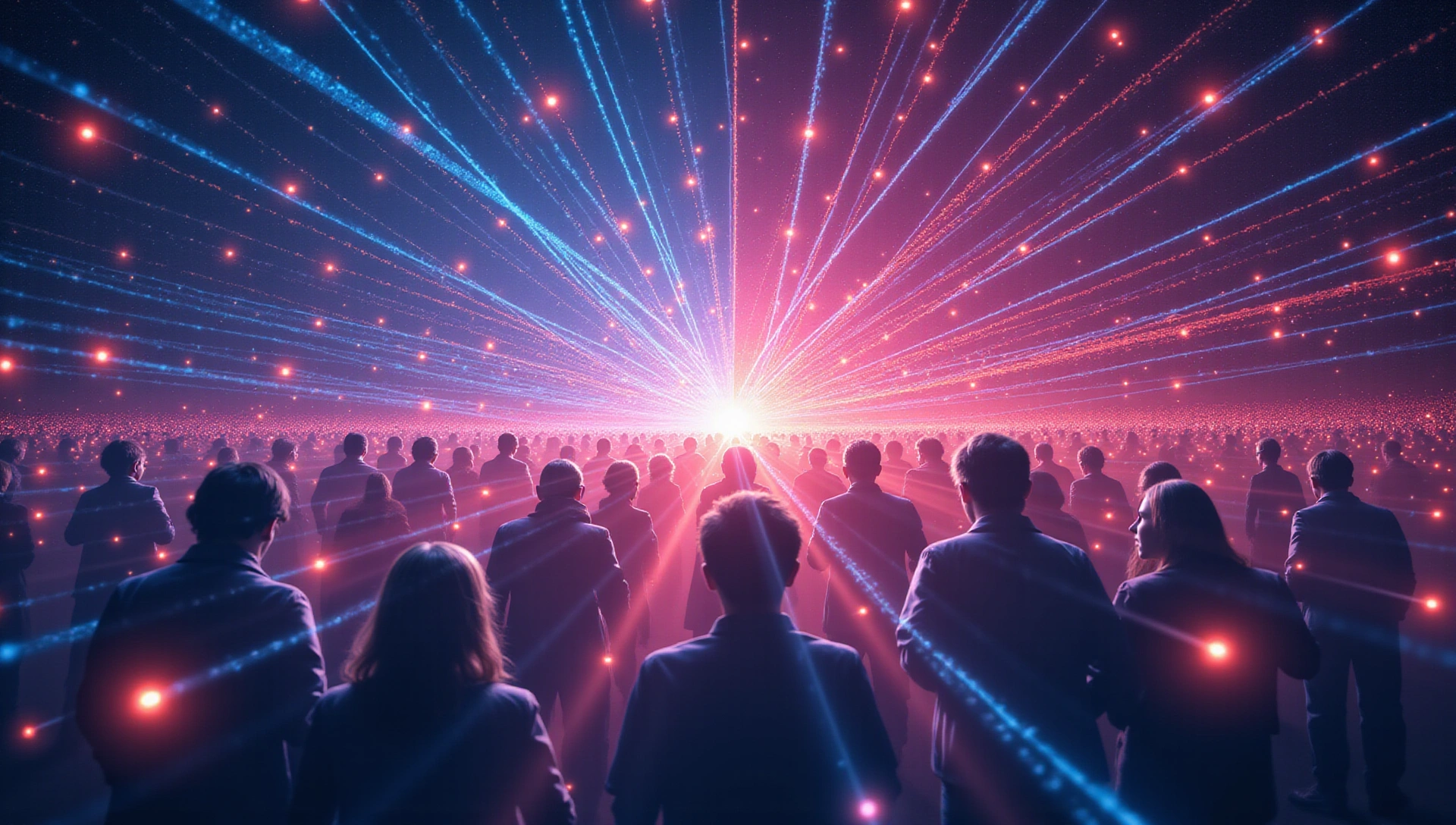 Image abstraite de la communauté et de la connexion
