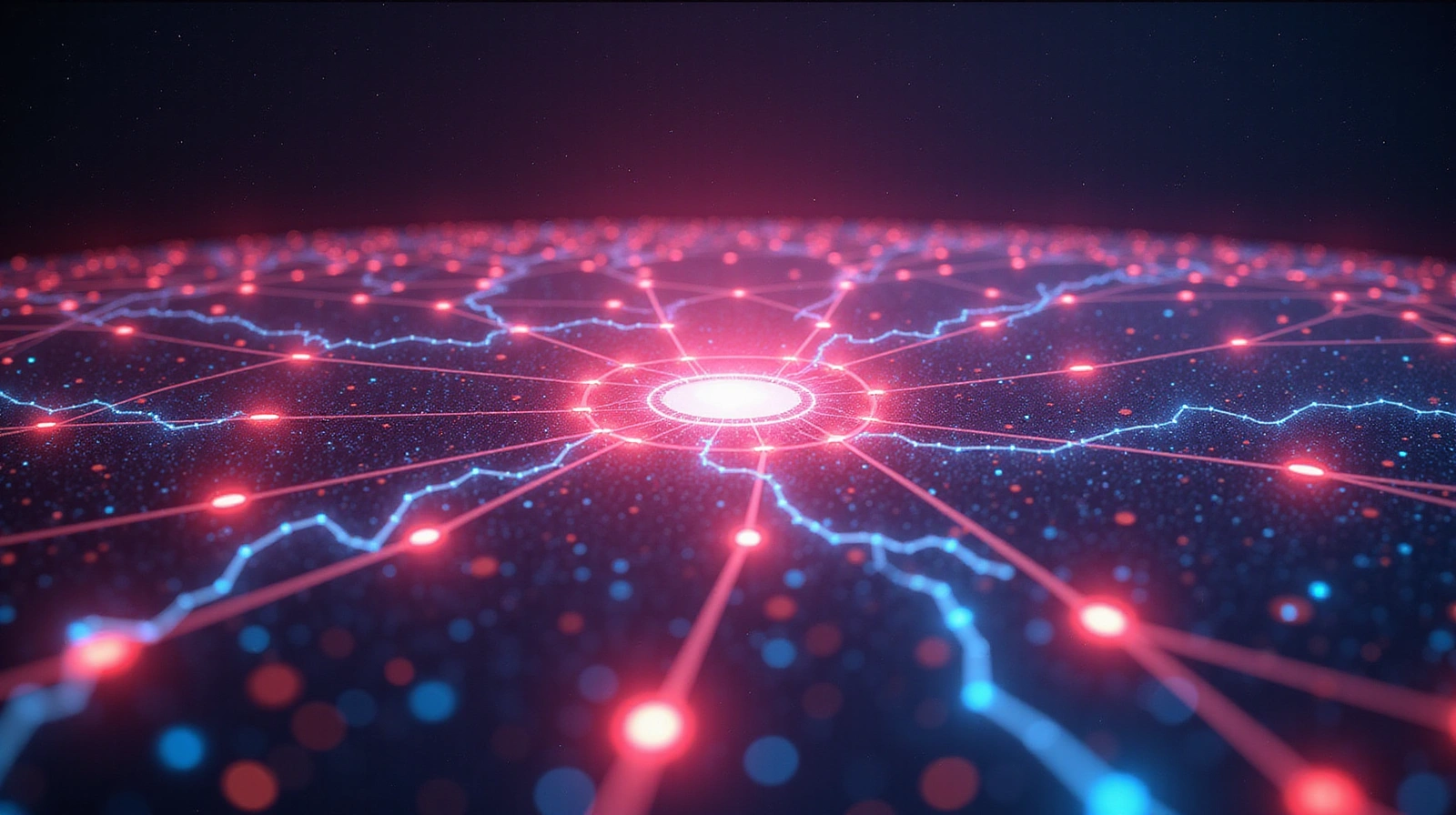 Vue abstraite d'une communauté en ligne interconnectée